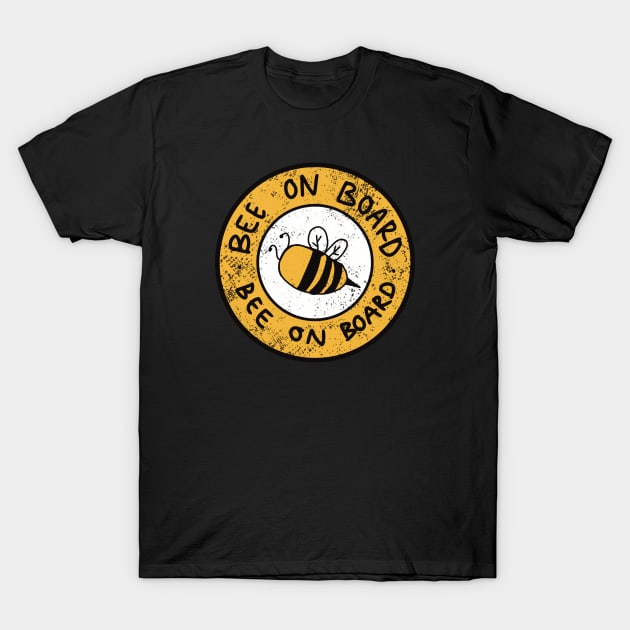 Bee On Board Funny Car Bumper A-10 T-Shirt by itsMePopoi